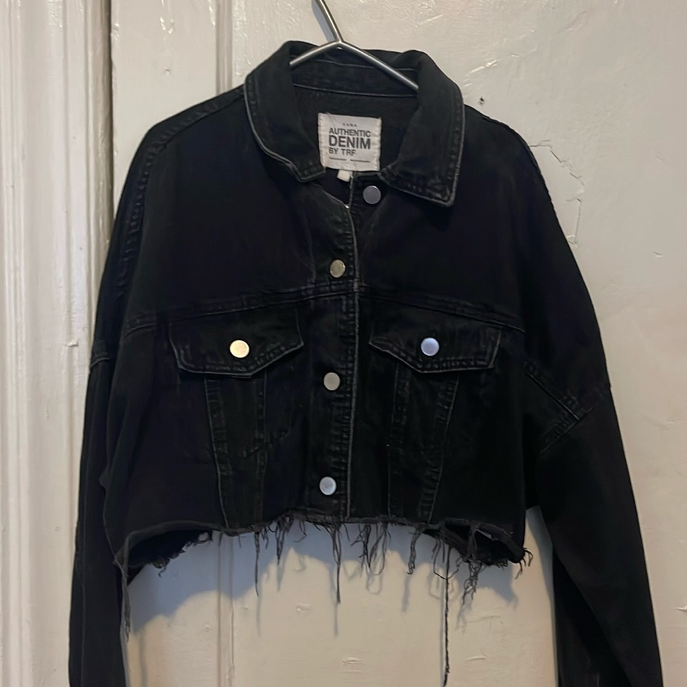 Zara Cropped Demin Jacket